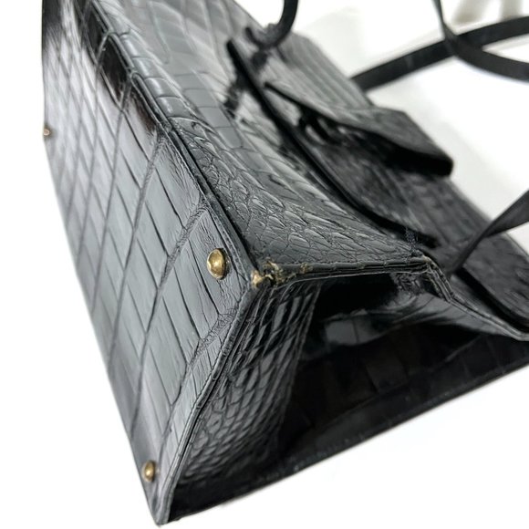 Saks Fifth Avenue Vintage 1960s Alligator Purse - Made in France - Picture 6 of 17